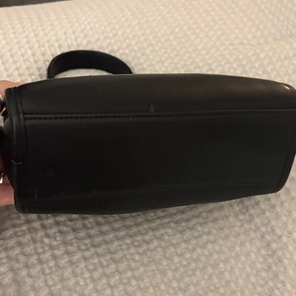 Vintage Coach Leather Top-Handle Satchel - Black - Picture 6 of 9